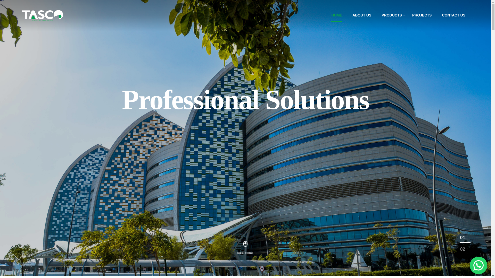 website screenshot of https://tascosaudi.com/