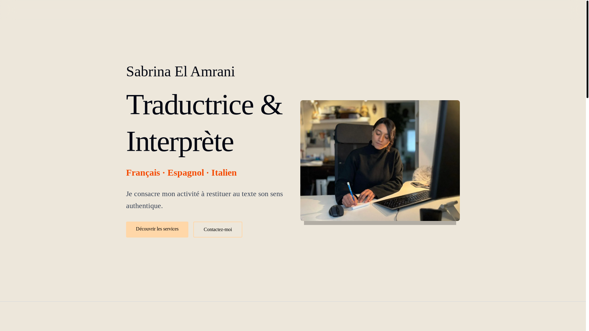 website screenshot of https://landing-sabrina.pages.dev/