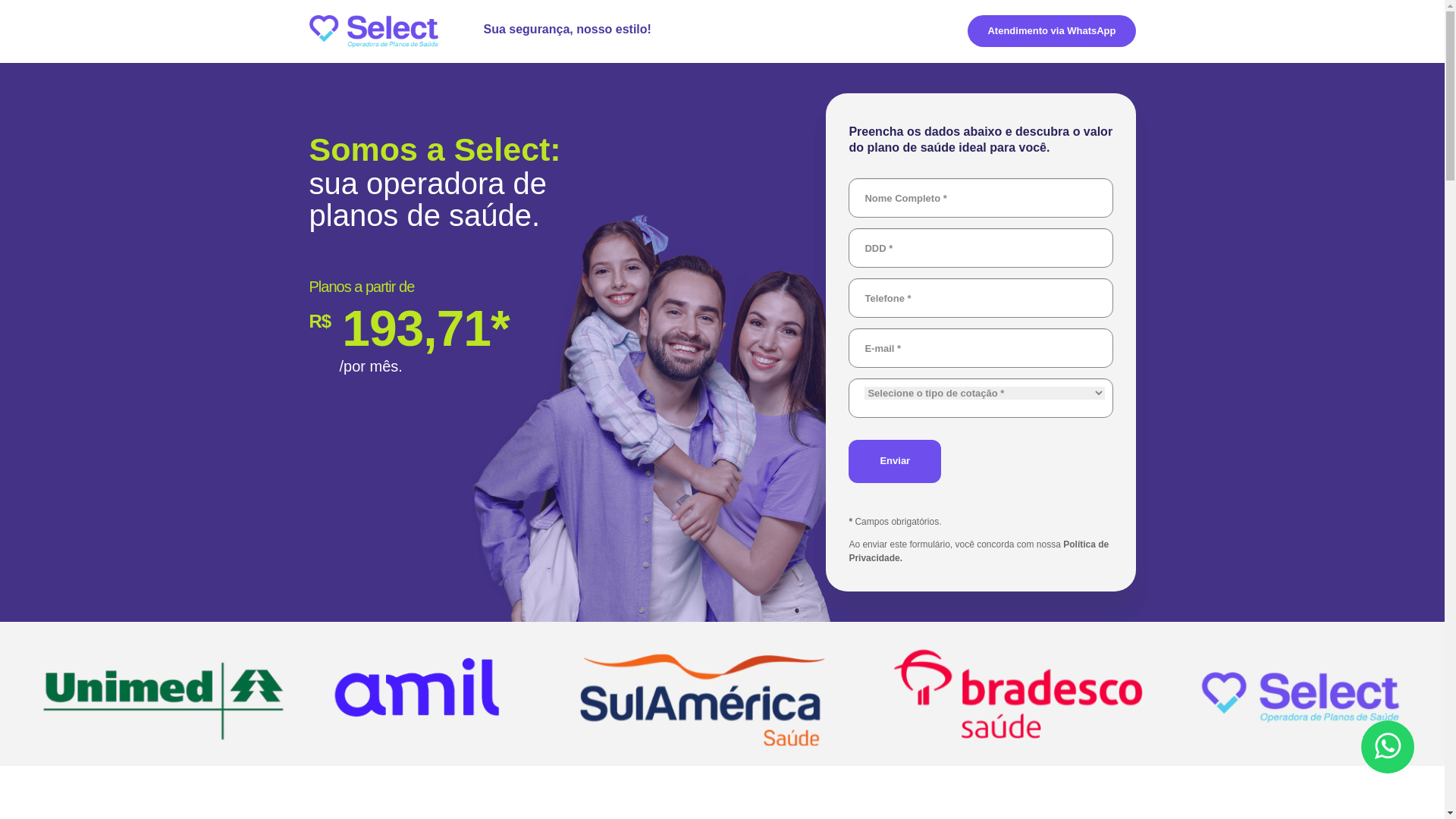 website screenshot of https://planos-select.site/