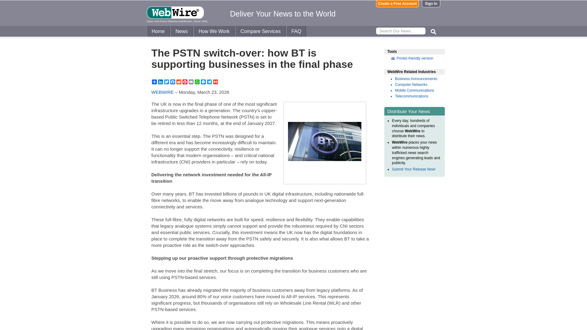 website screenshot of https://www.webwire.com/ViewPressRel.asp?aId=352319