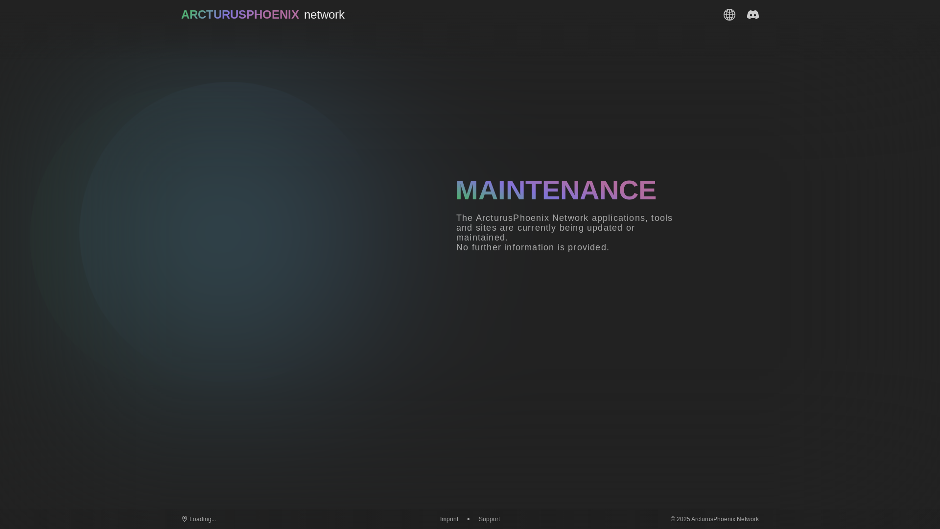 website screenshot of https://arcturusphoenix.pages.dev/