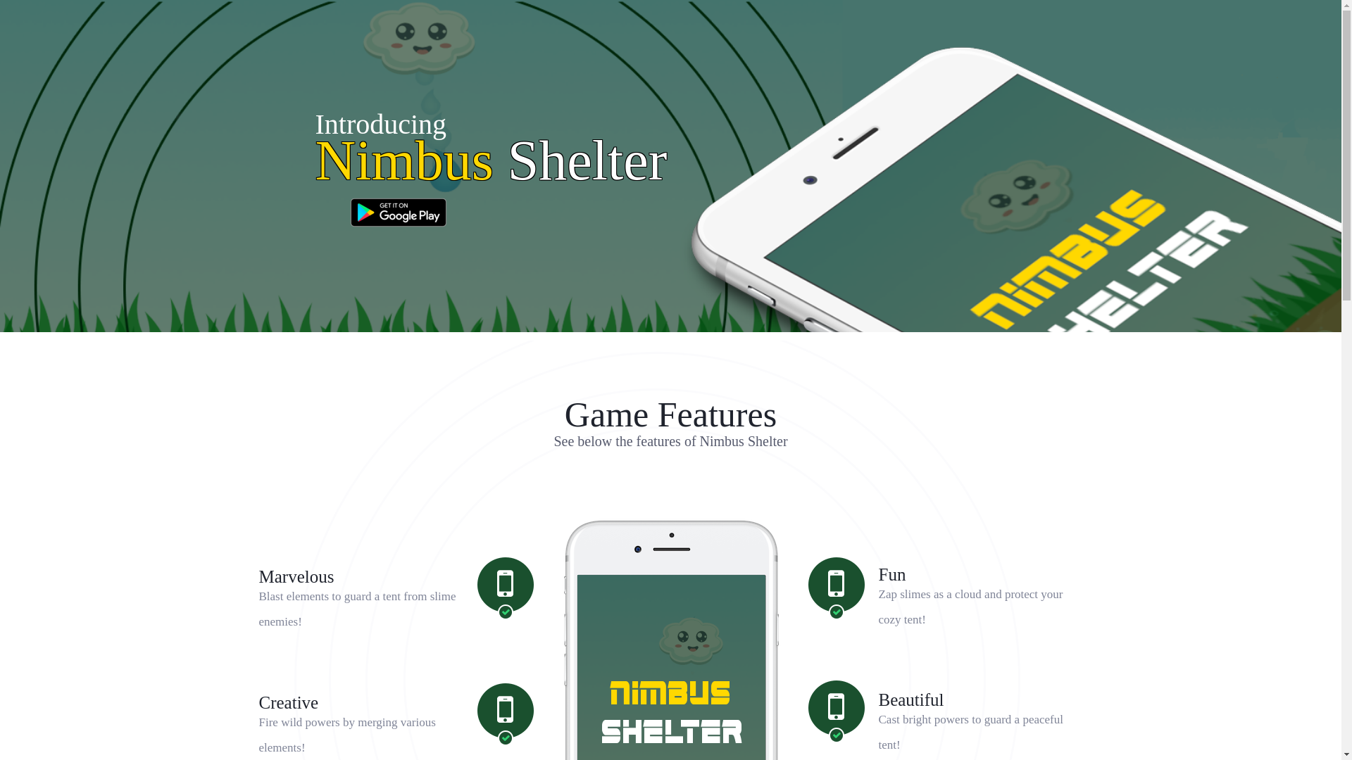 website screenshot of https://nimbussheltergame.com/