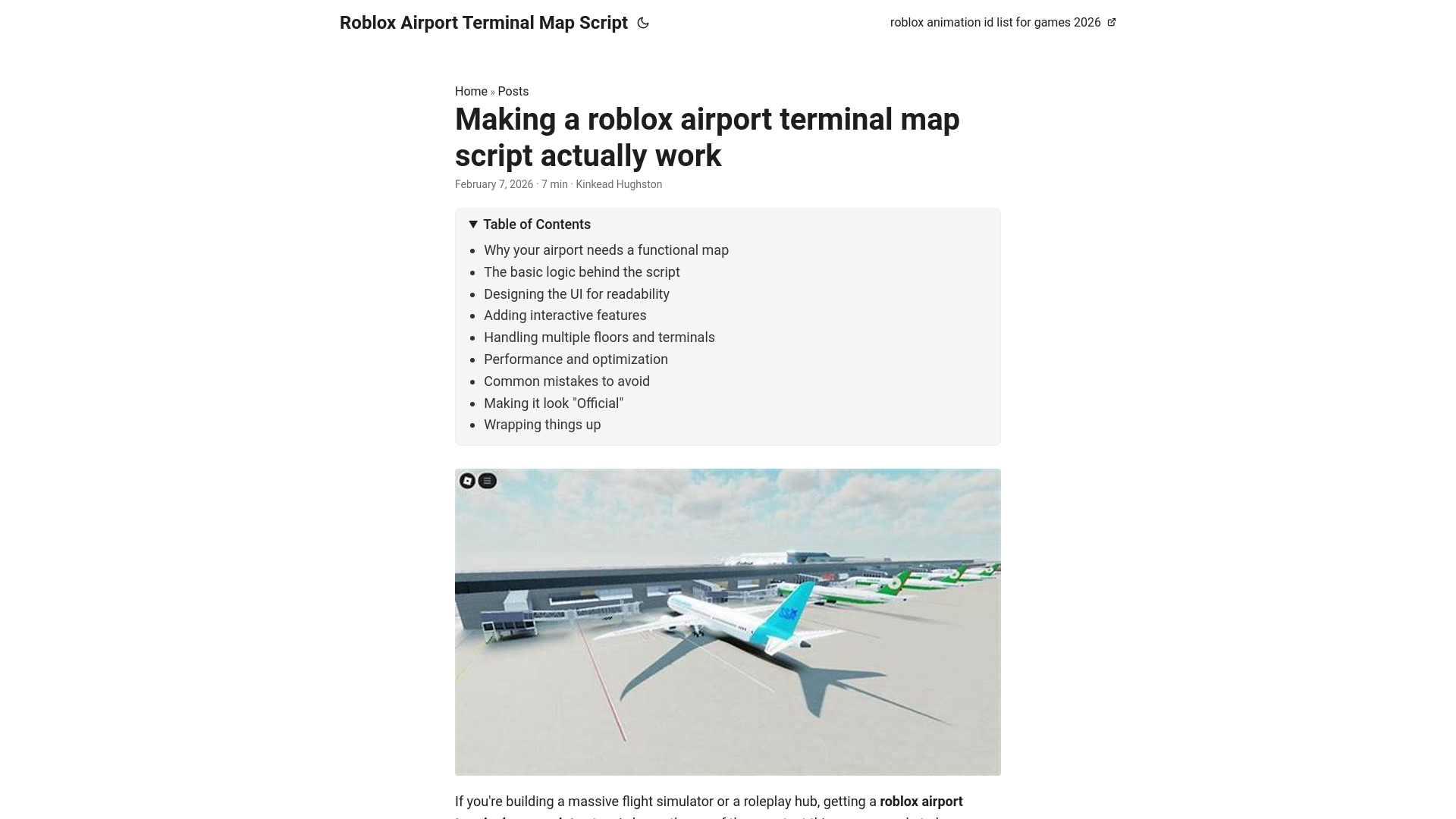 website screenshot of https://roblox-airport-terminal-map-script.pages.dev/