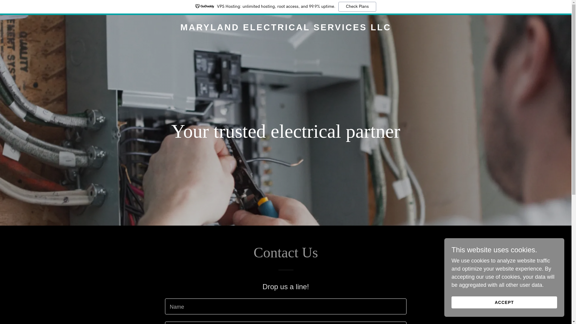 website screenshot of https://marylandelectricalservices.biz/