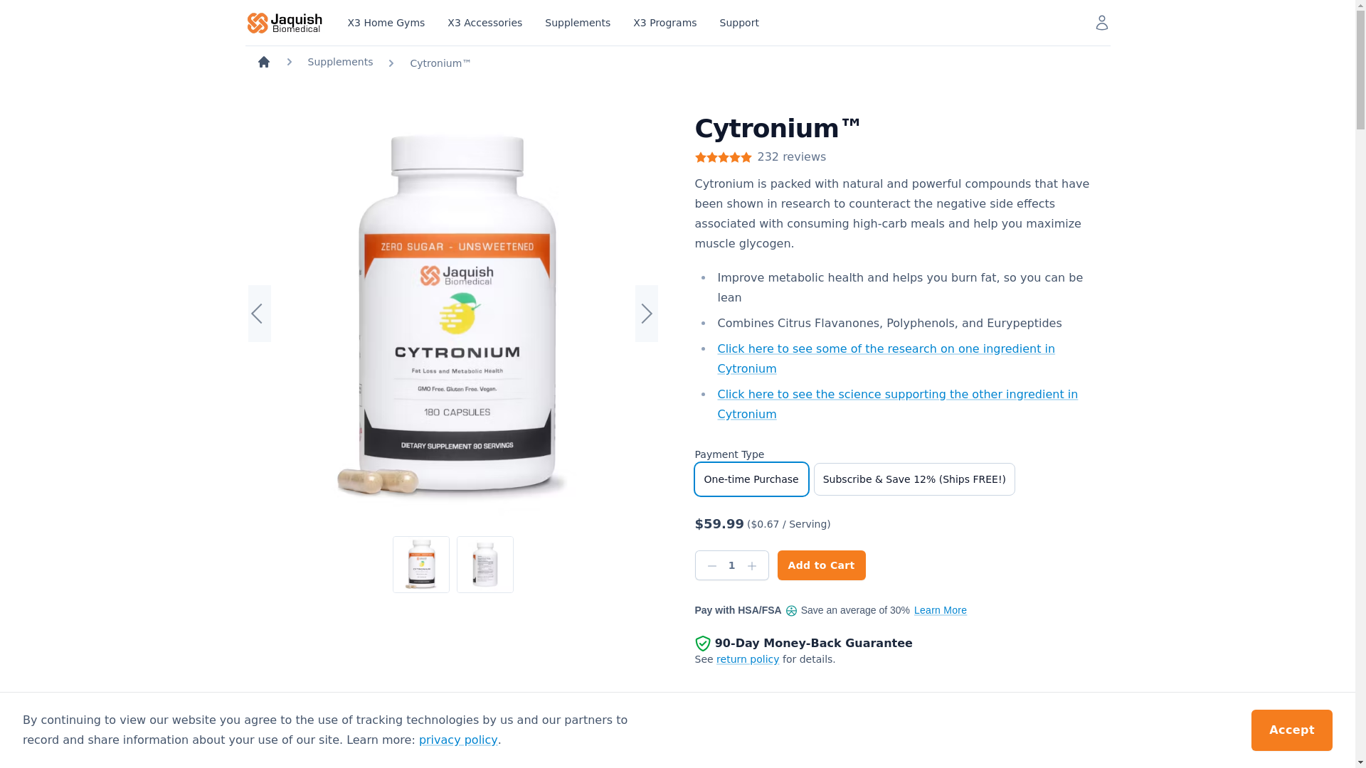 website screenshot of https://cytronium.com/