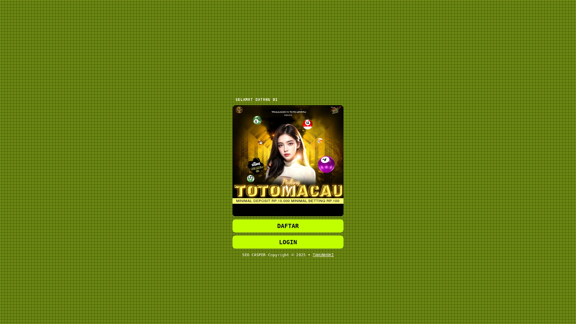 website screenshot of https://tahunhoki-daftar.pages.dev/