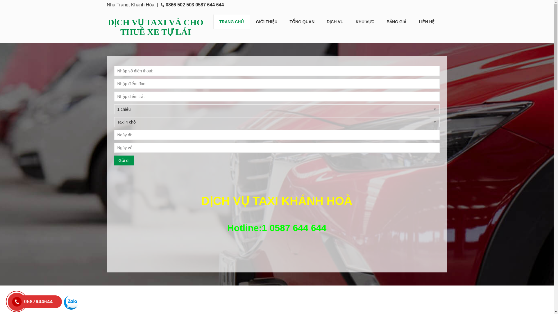 website screenshot of https://thuexedulichkhanhhoa.site/