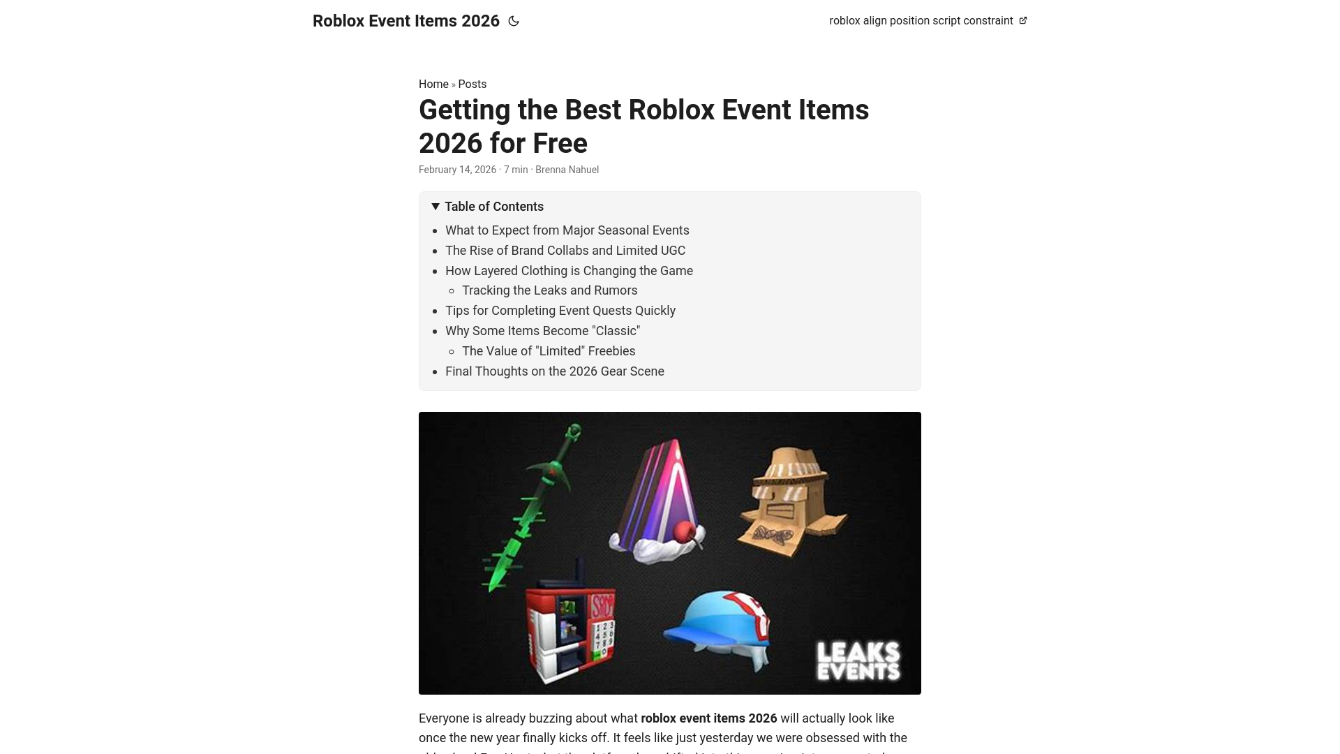 website screenshot of https://roblox-event-items-2026.pages.dev/