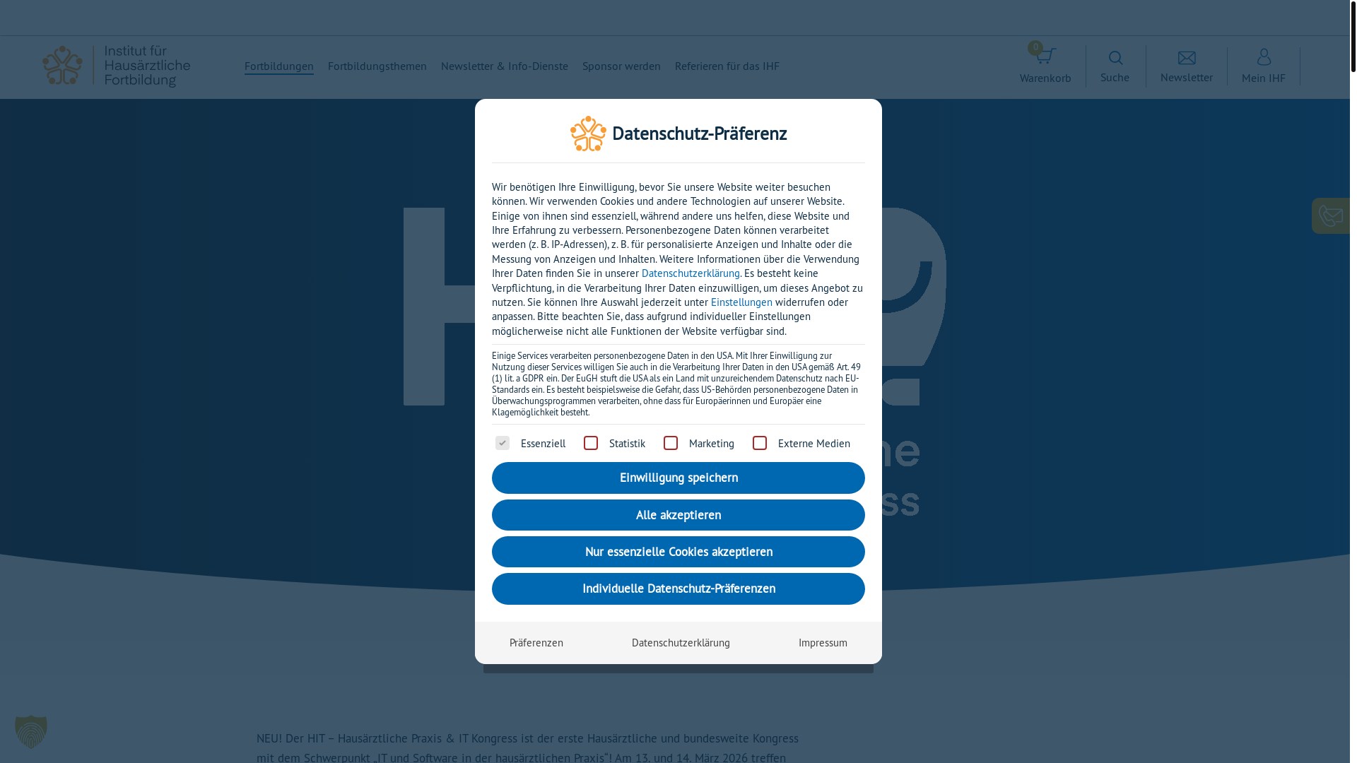 website screenshot of https://hit-kongress.de/