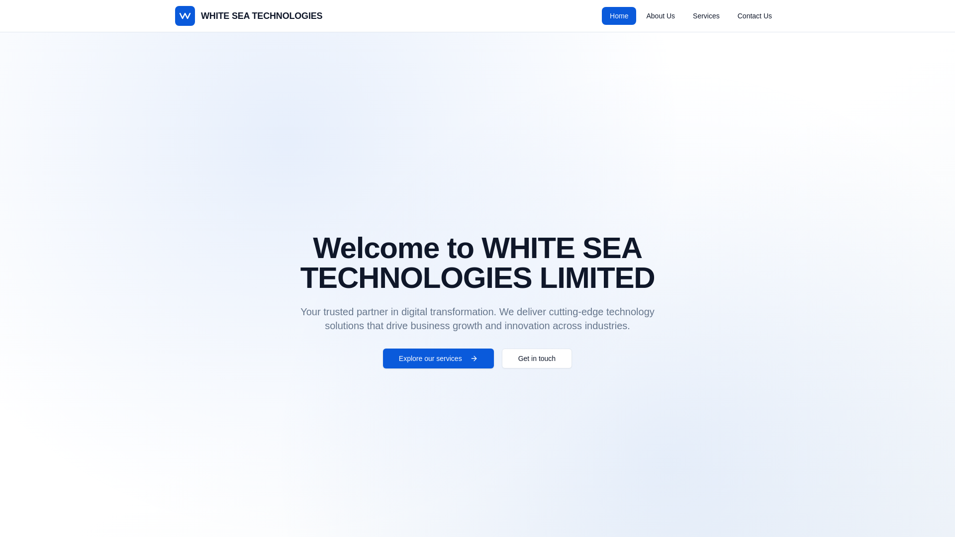 website screenshot of https://whiteseatech.asia/