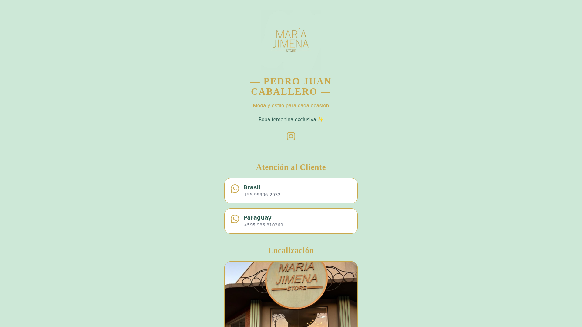 website screenshot of https://mariajimena.store/