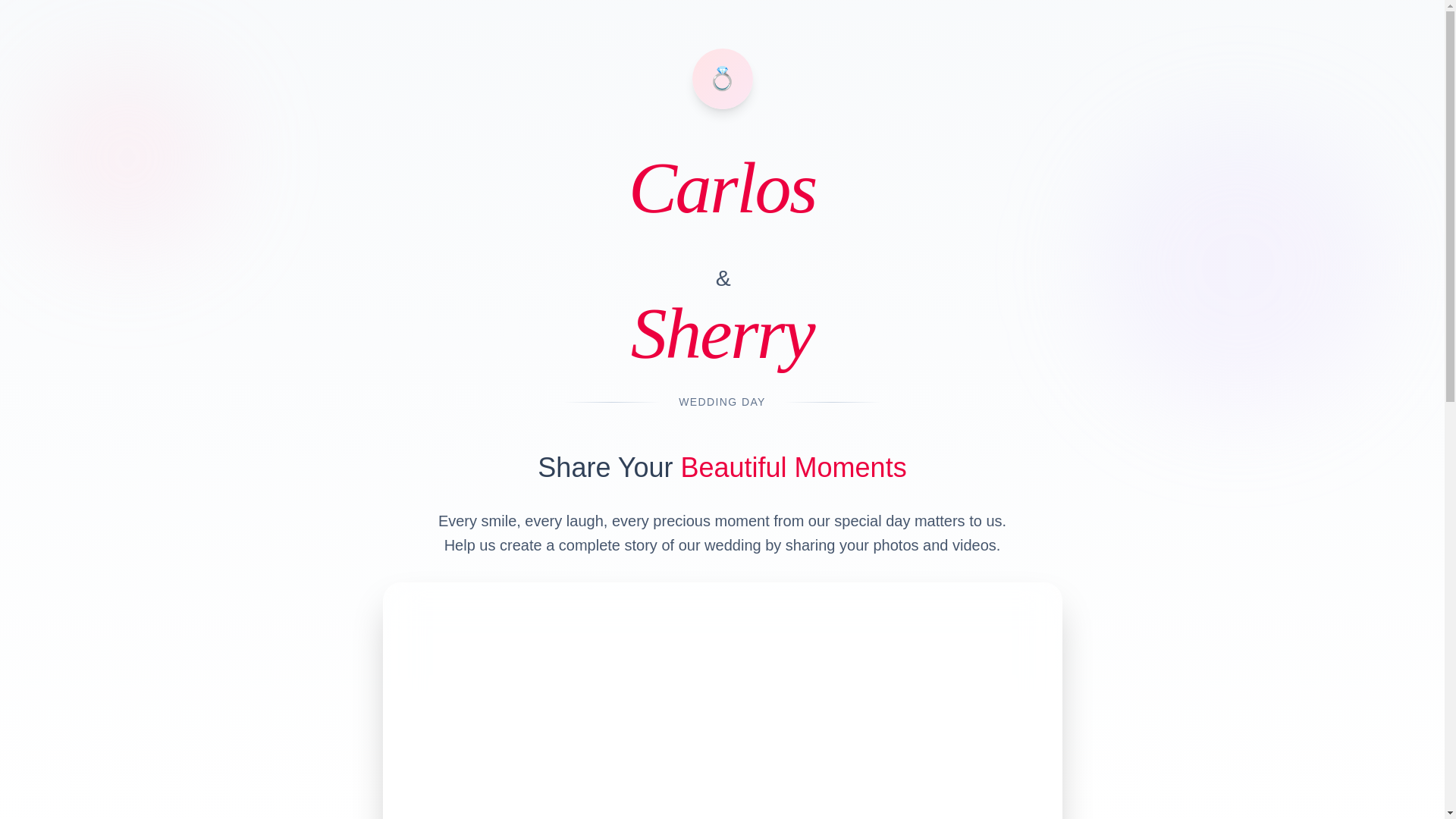website screenshot of https://sherryandcarlostietheknot.com/