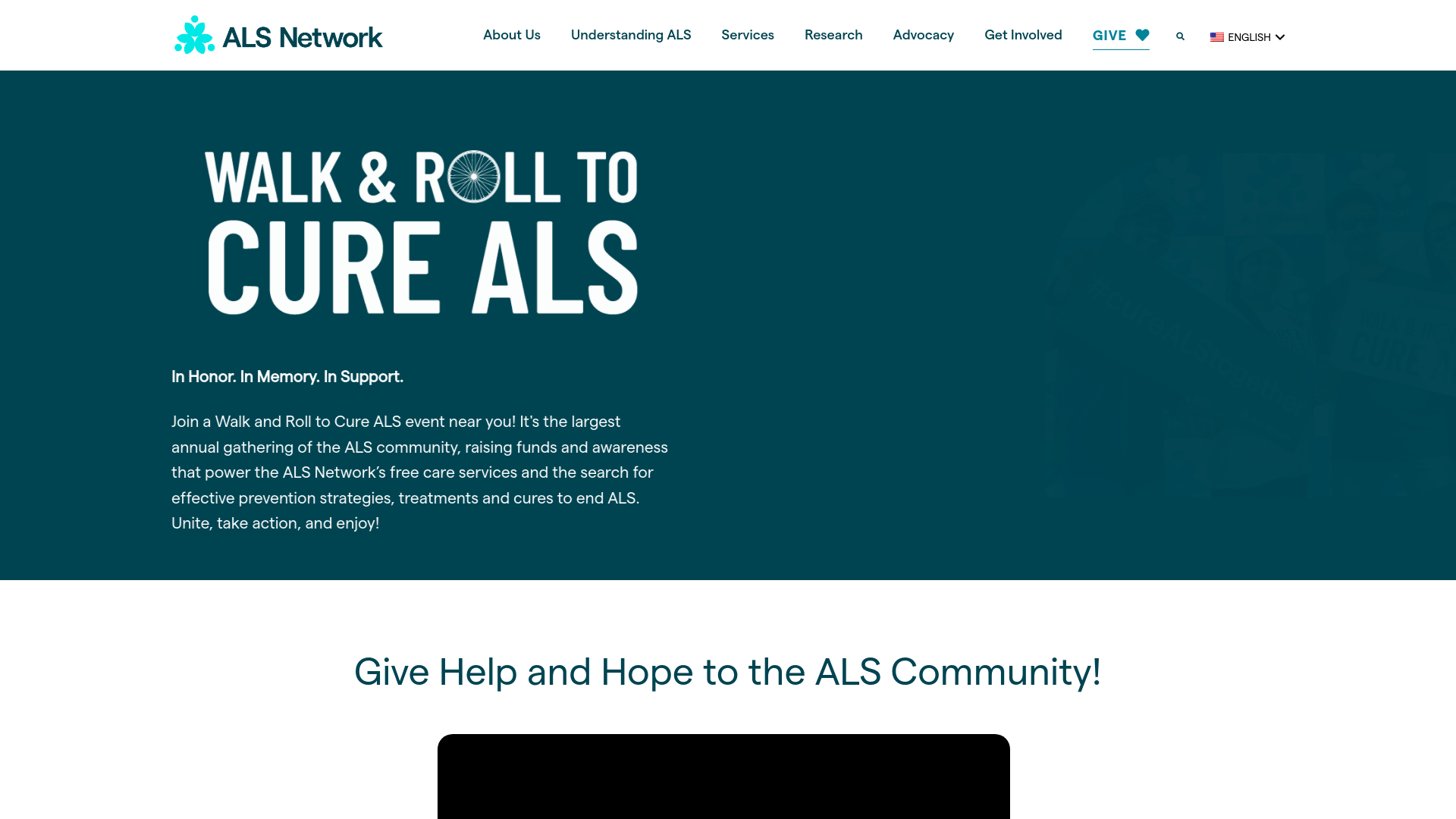 website screenshot of https://alsfamilydaysac.com/