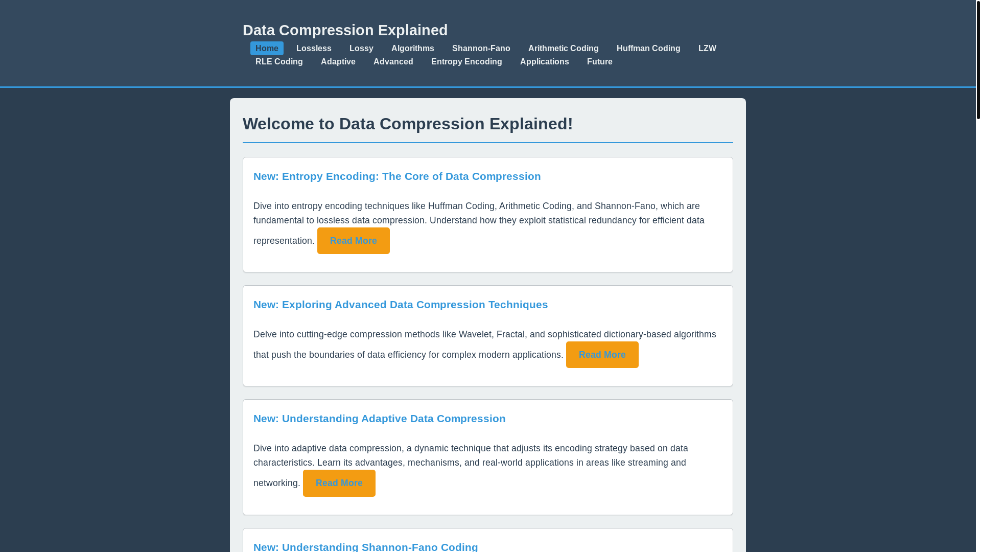 website screenshot of https://data-compression-algorithms-explained.pages.dev/