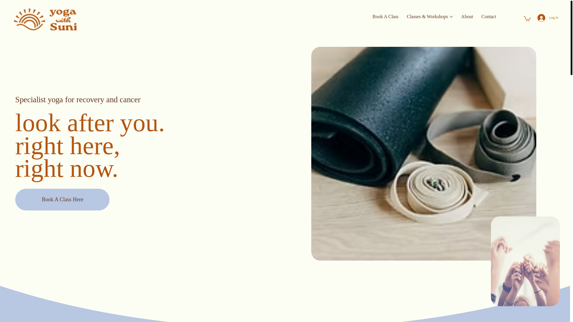 website screenshot of https://yogawithsuni.co.uk/