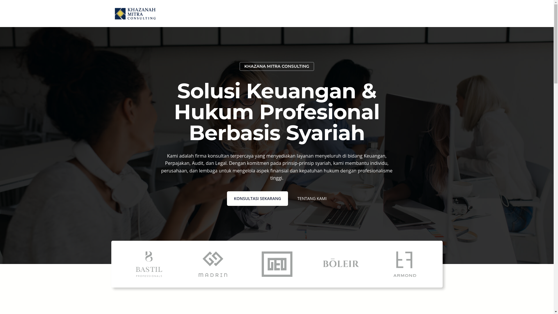 website screenshot of https://khazanaconsulting.my.id/