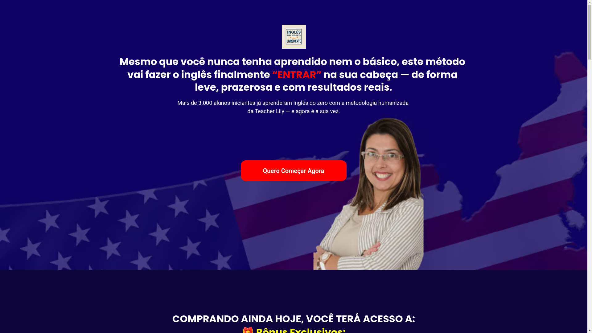 website screenshot of https://lilyinglesiniciantes.site/