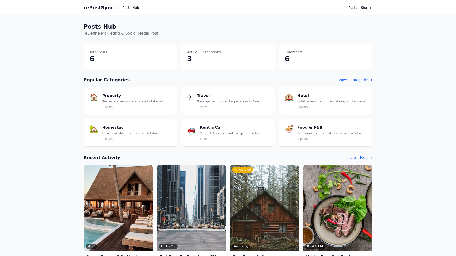 website screenshot of https://repostsync.com/