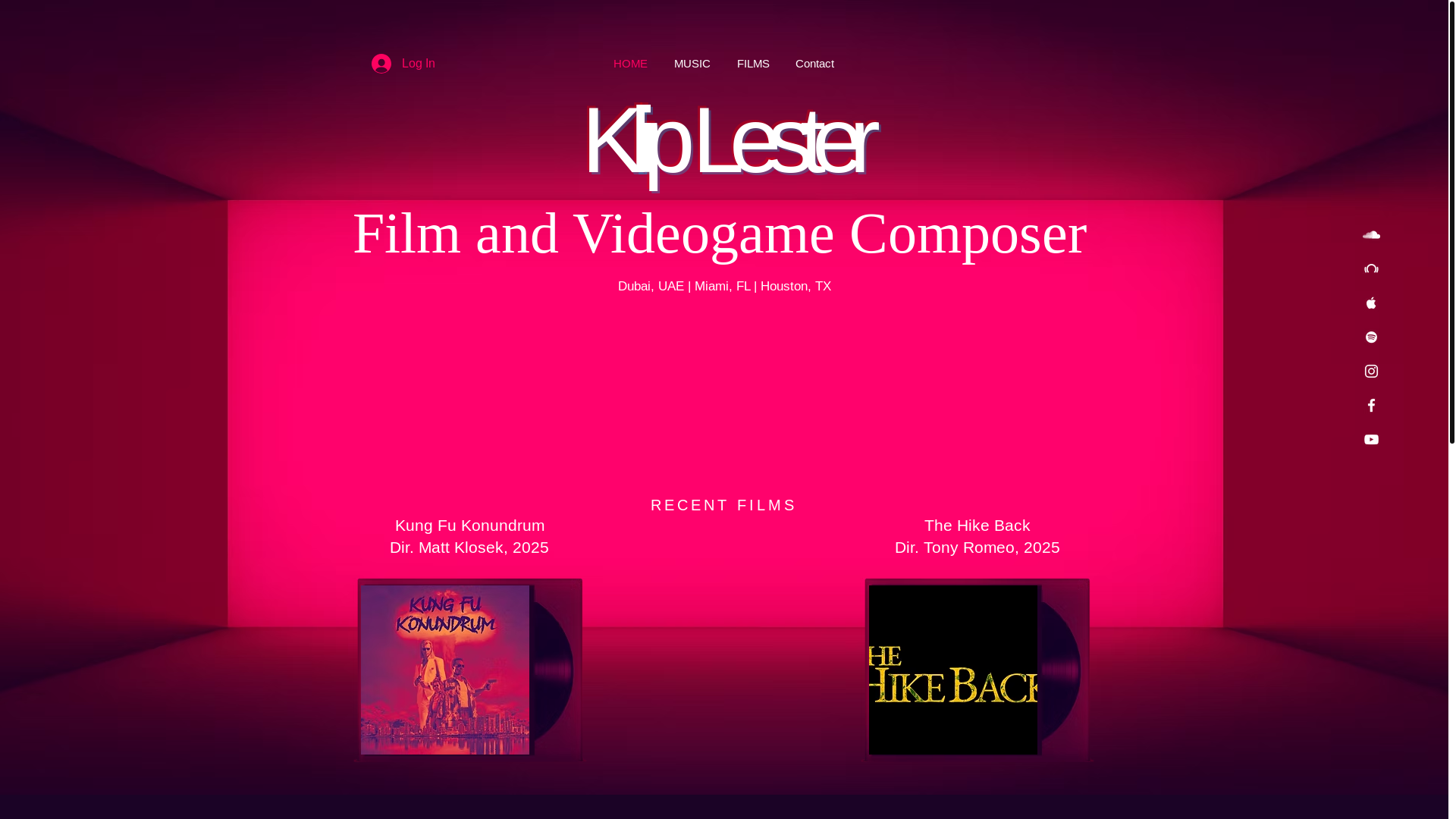 website screenshot of https://kliplestermusic.com/
