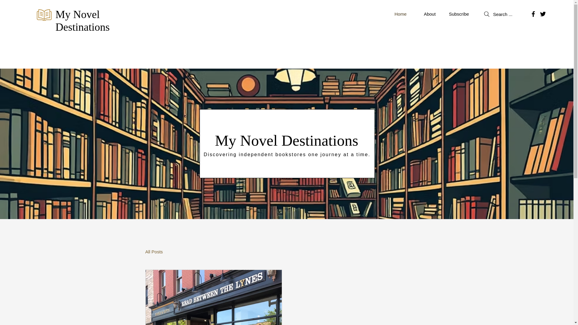website screenshot of https://mynoveldestinations.com/