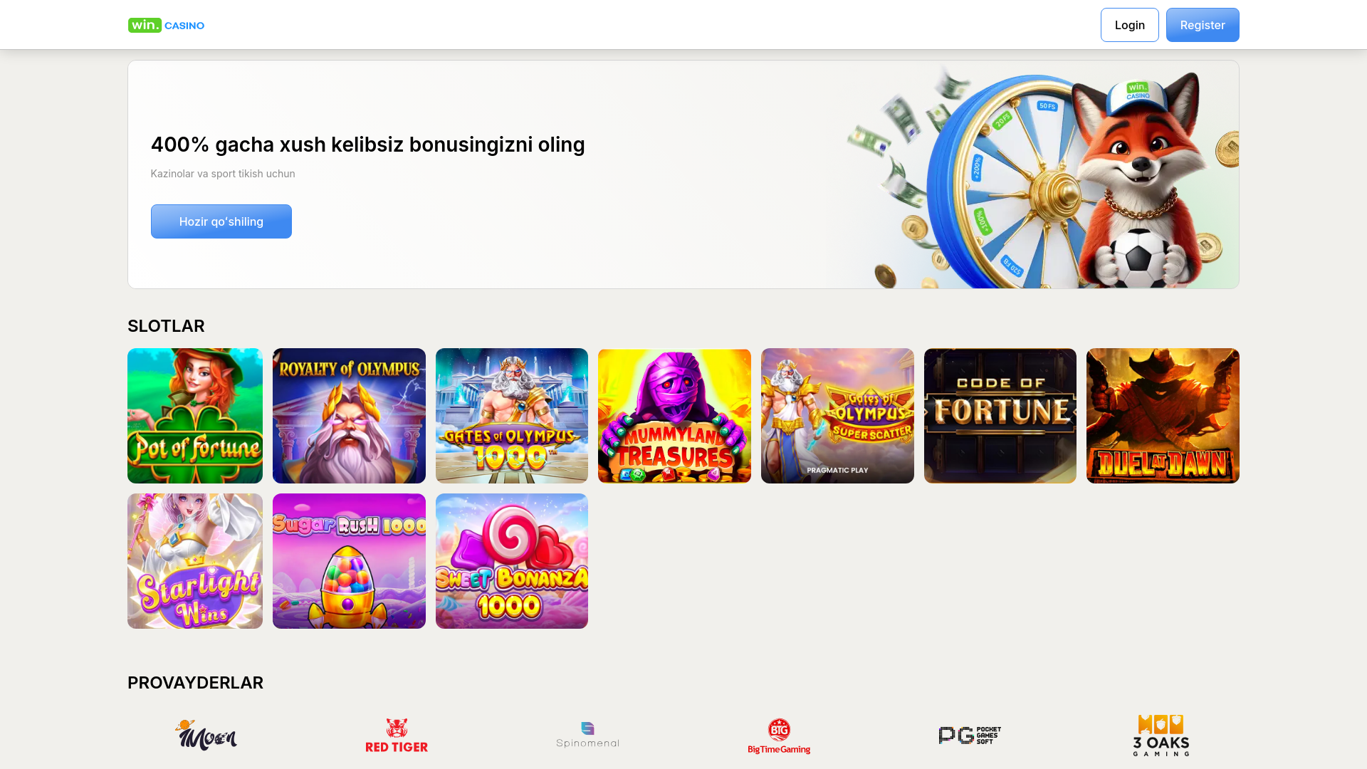 website screenshot of https://win-casino1uz.com/