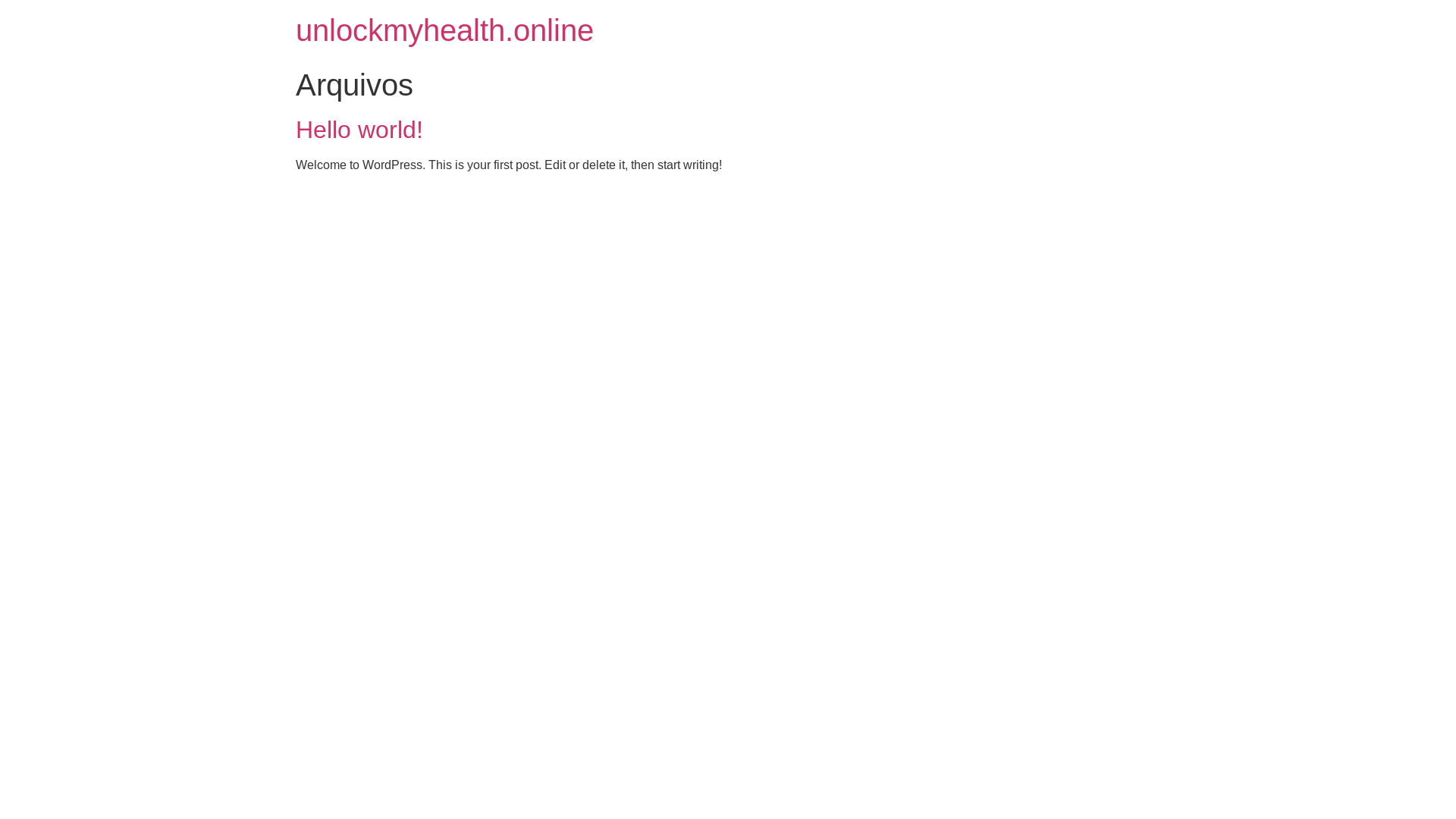 website screenshot of https://unlockmyhealth.online/