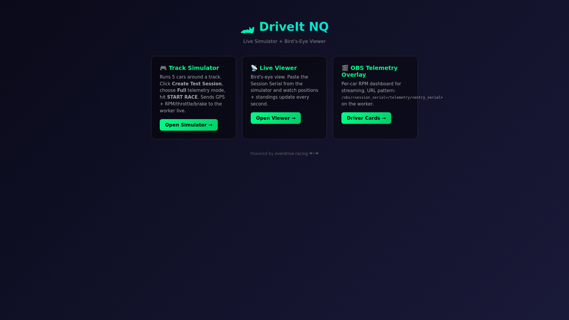 website screenshot of https://overdrive-simulator.pages.dev/