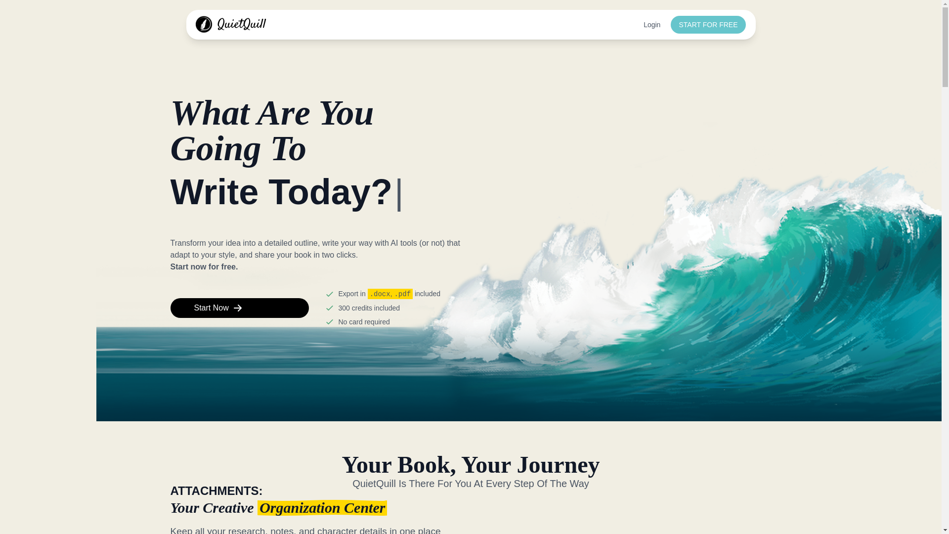 website screenshot of https://quietquill-site.pages.dev/