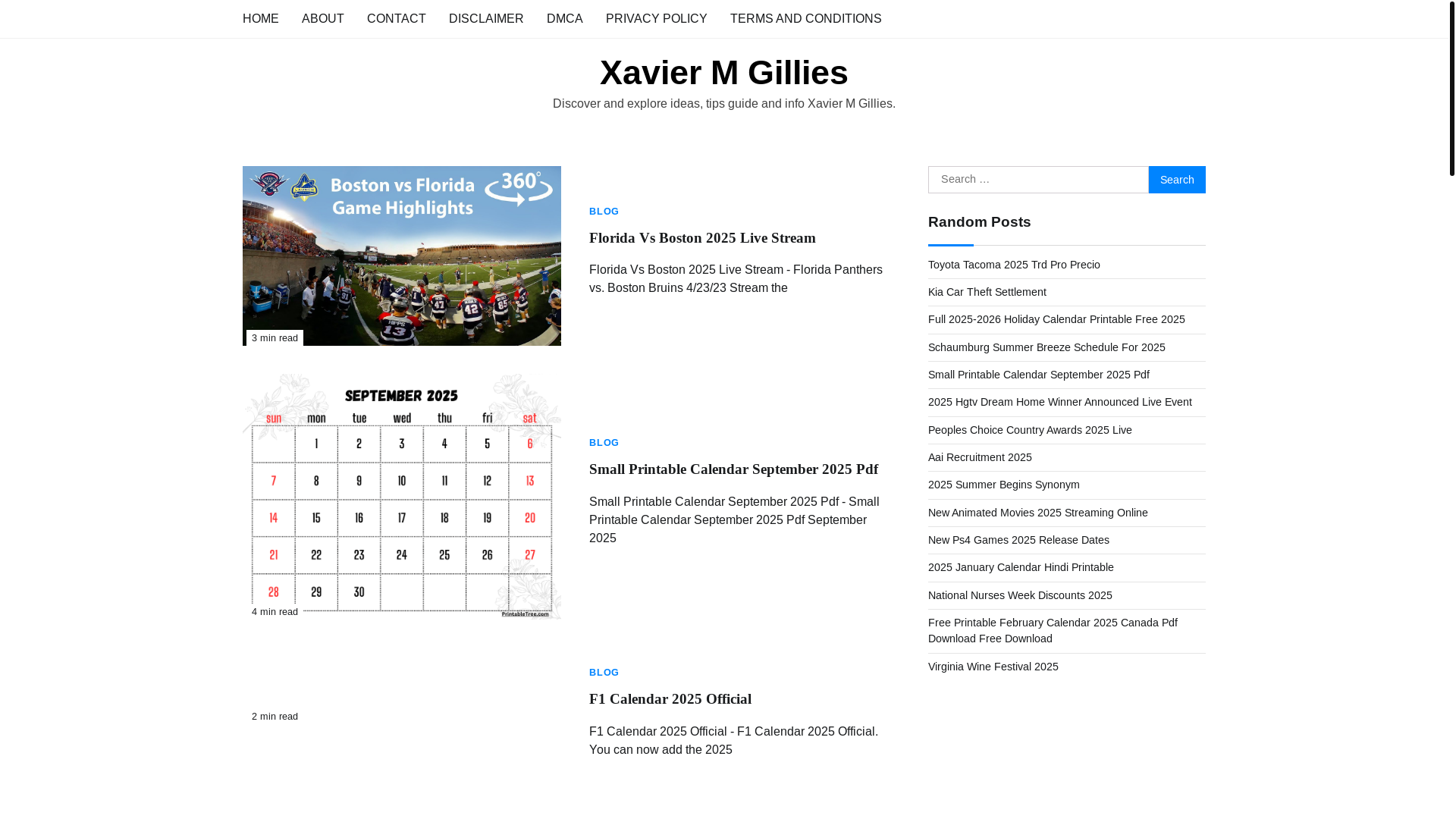 website screenshot of https://xaviermgillies.pages.dev/