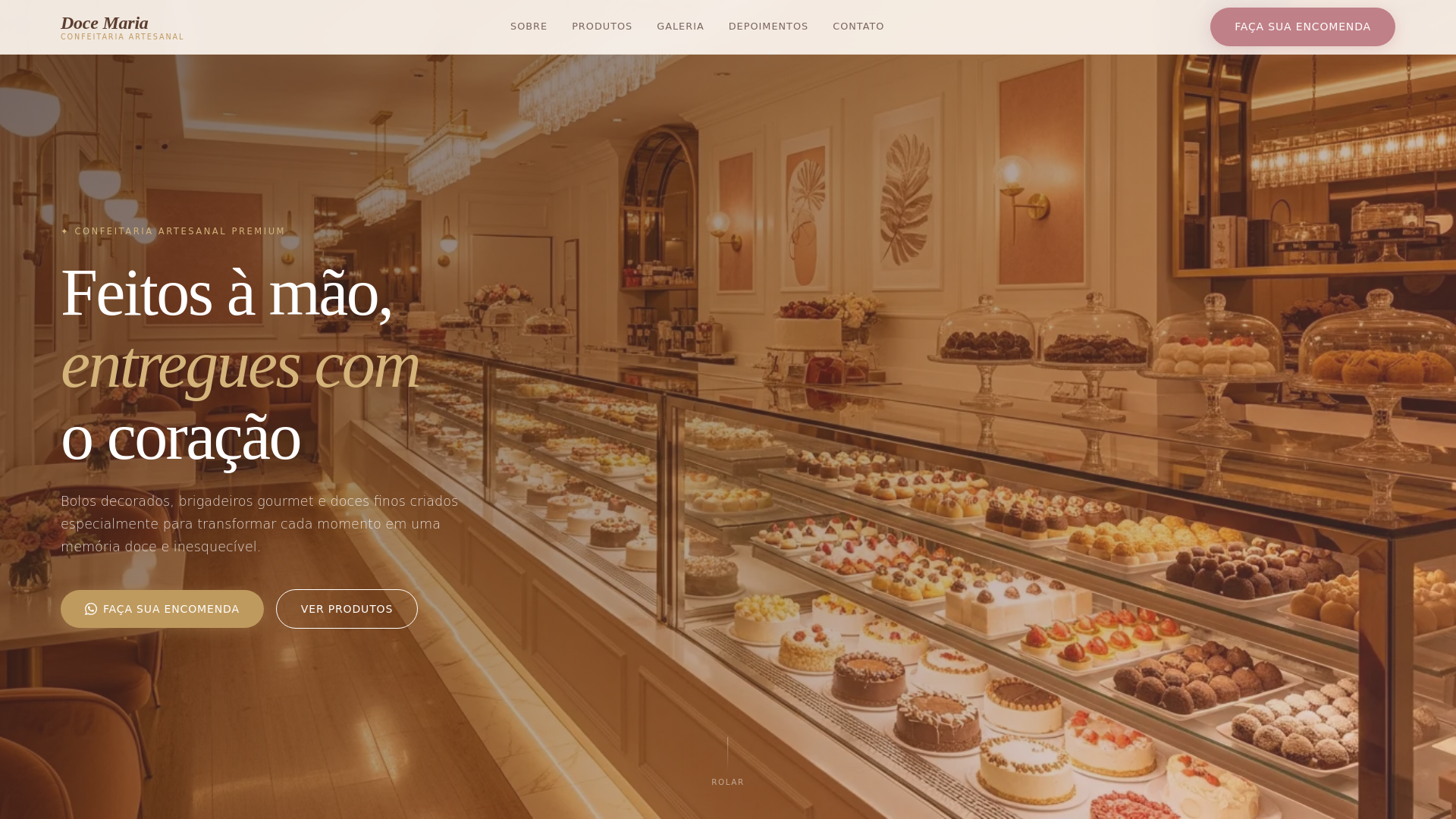 website screenshot of https://sitegen-2-site-doce-maria.pages.dev/