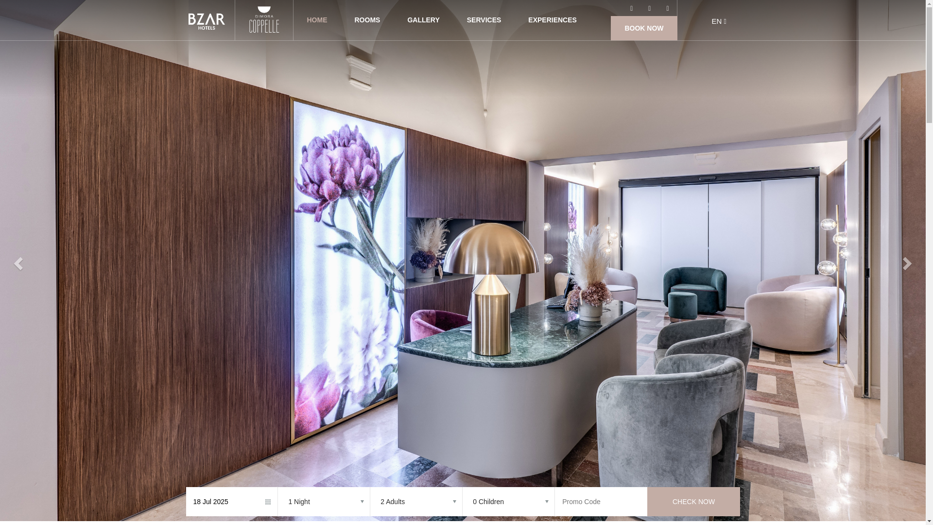 website screenshot of https://dimoracoppelle.com/