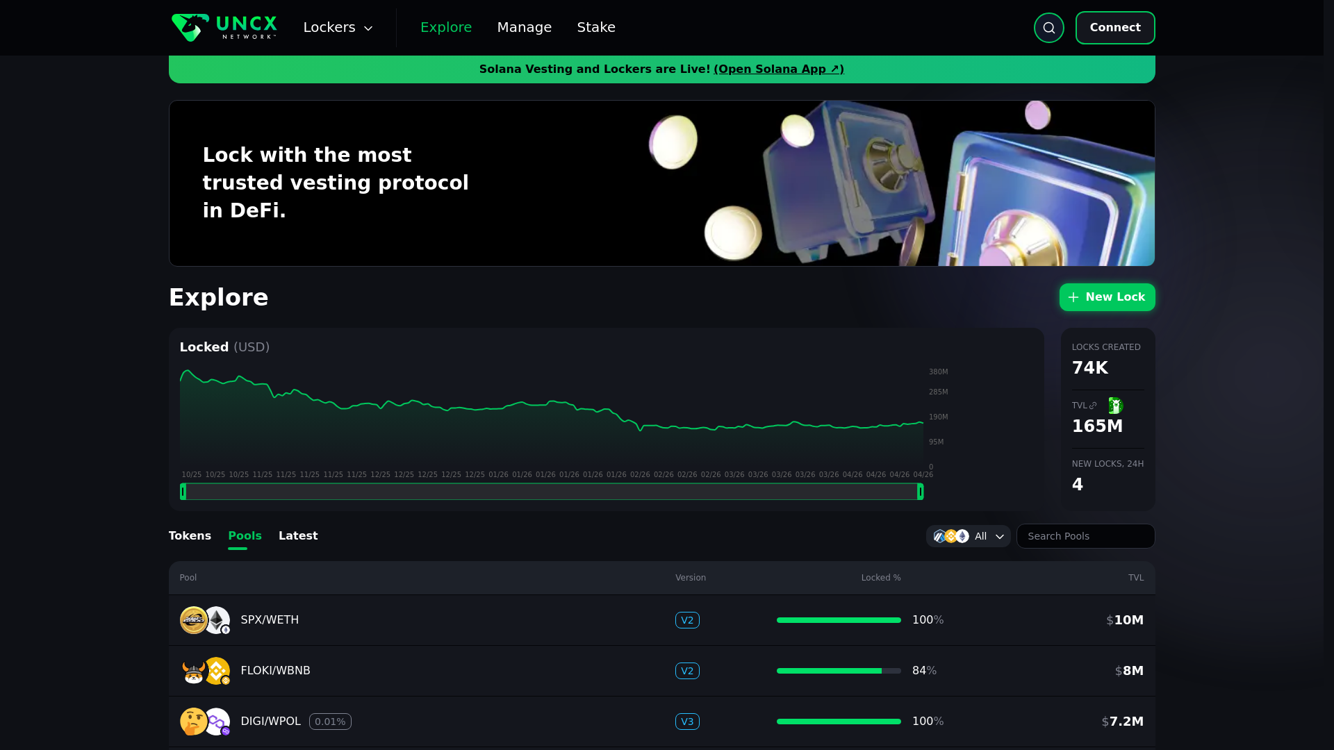 website screenshot of https://safetrade.live
