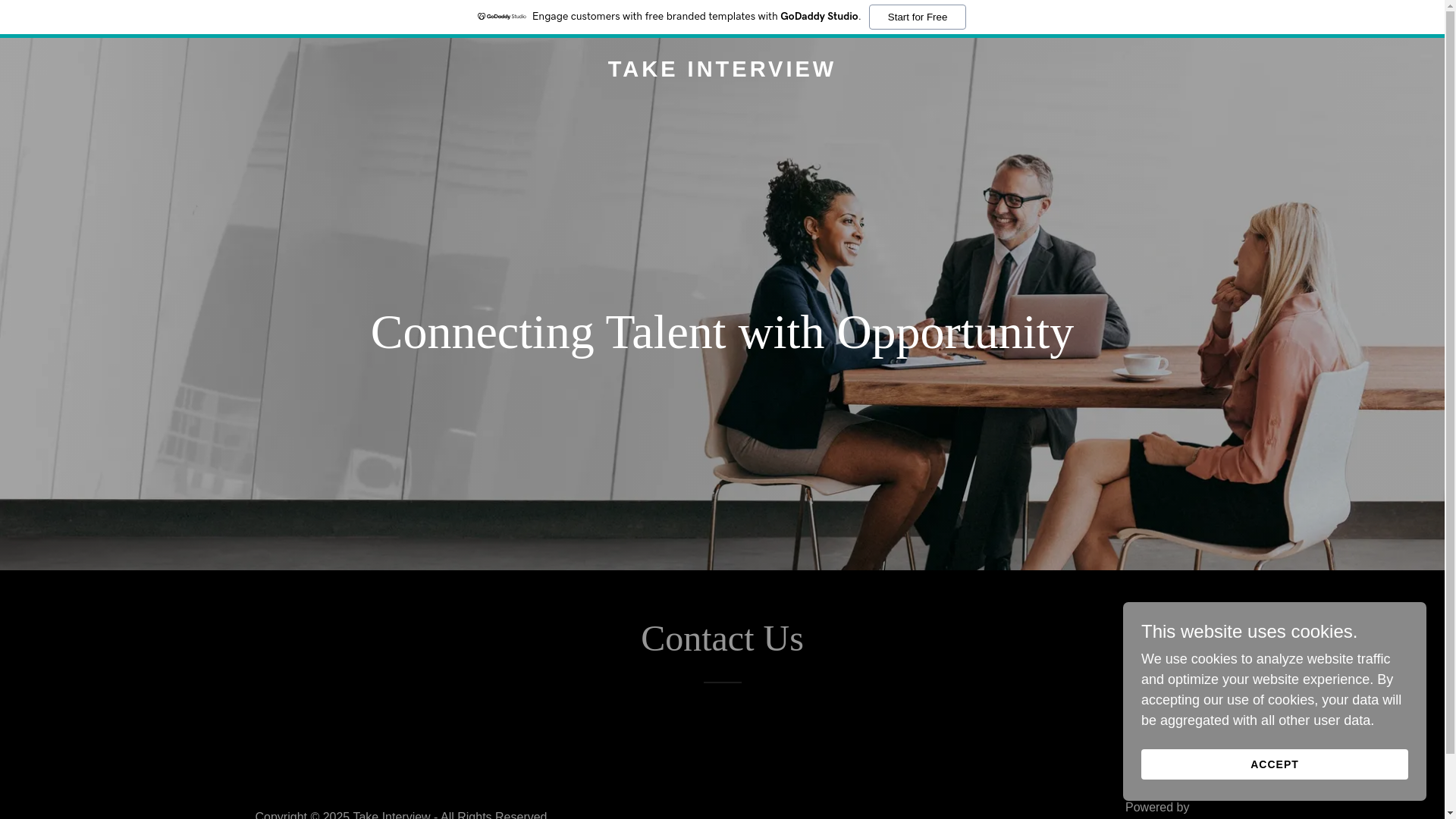 website screenshot of https://takeinterview.in/