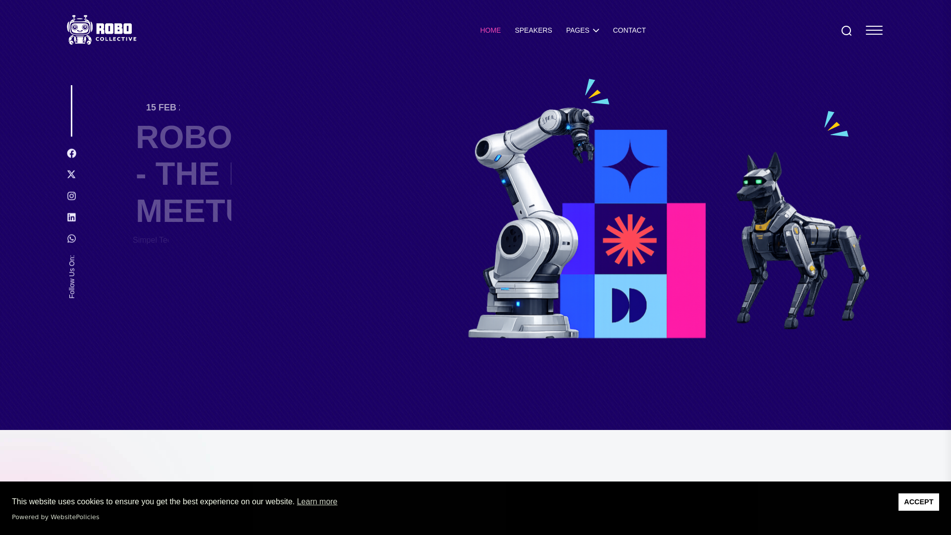 website screenshot of https://robocollective.in/