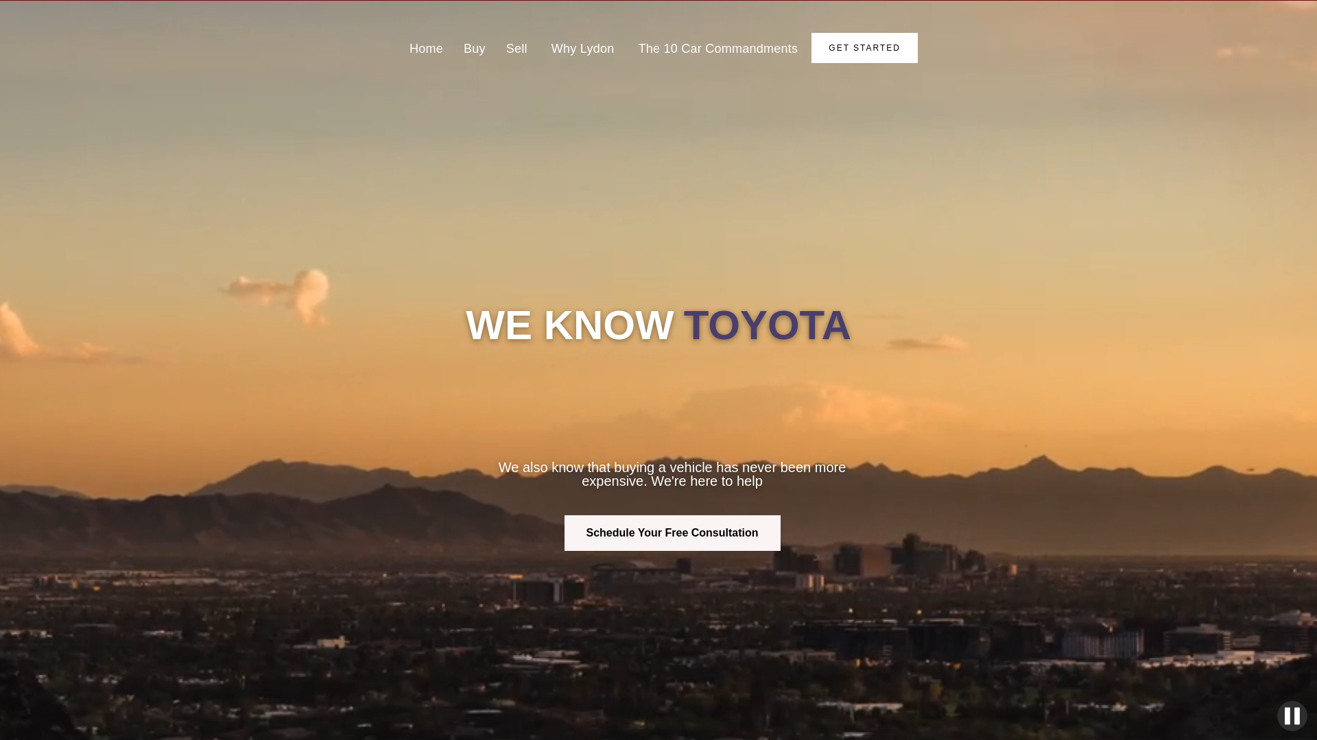 website screenshot of https://lydonautobrokers.com/