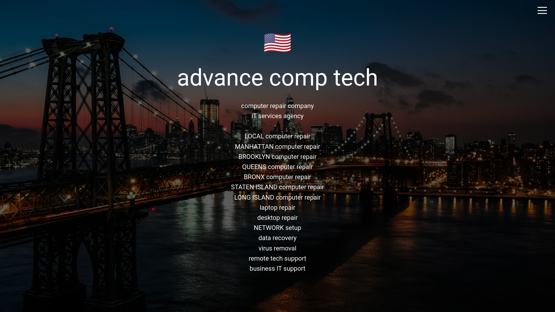 website screenshot of https://advancecomptech-1ca82.kinsta.page
