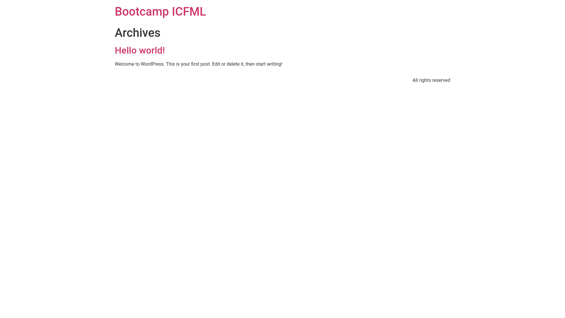 website screenshot of https://bootcamp-icfml.com/