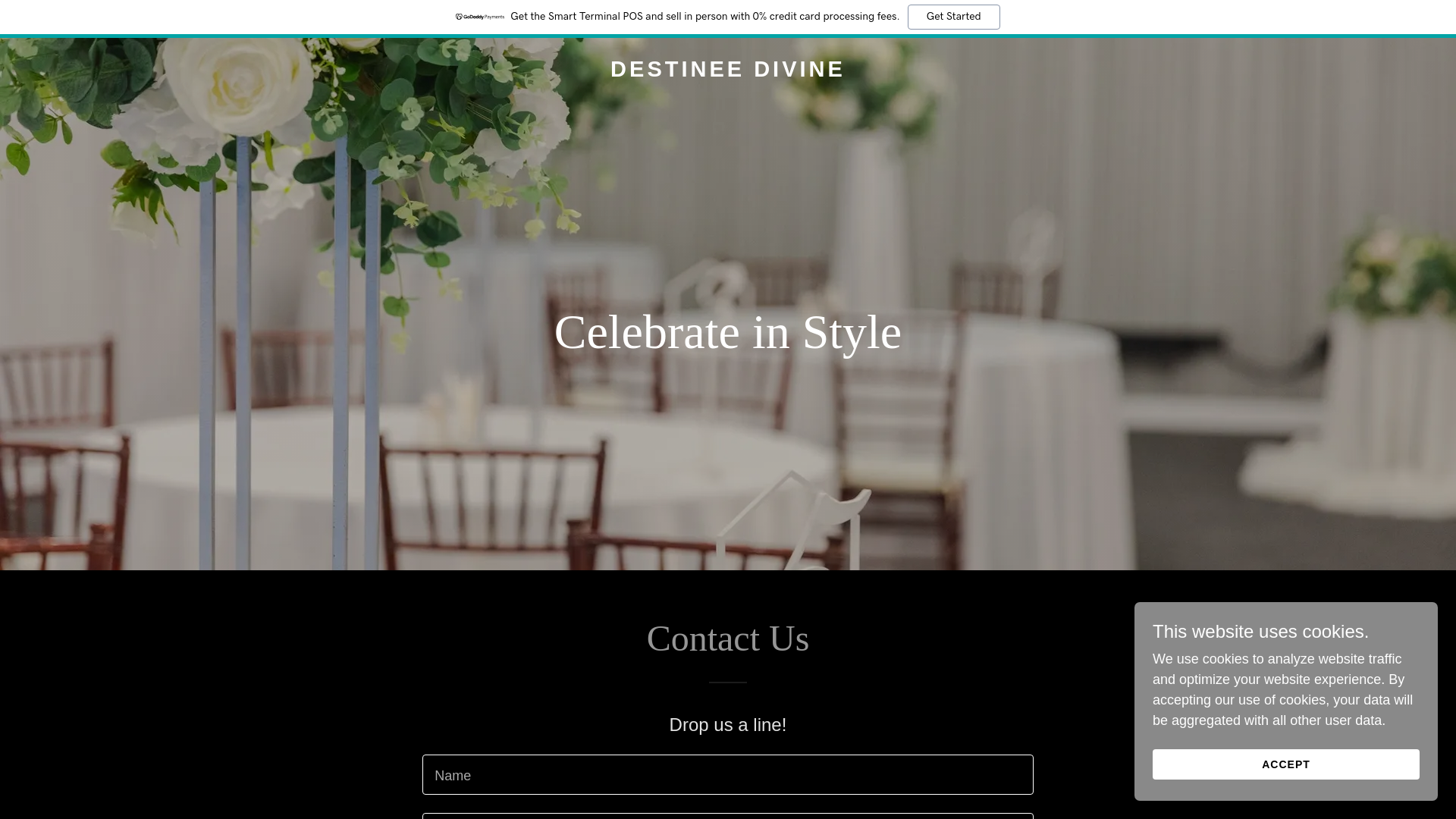 website screenshot of https://destineedivinellc.org/
