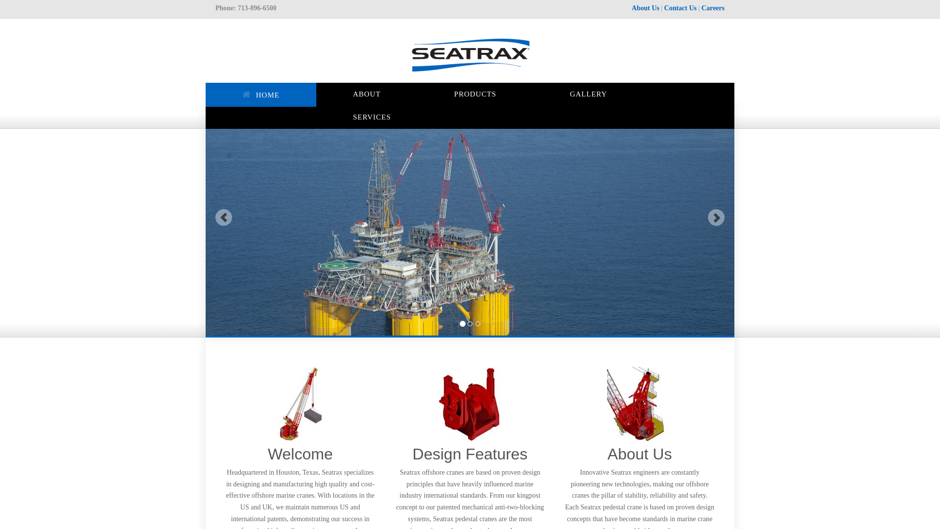 website screenshot of https://seatrax.com/