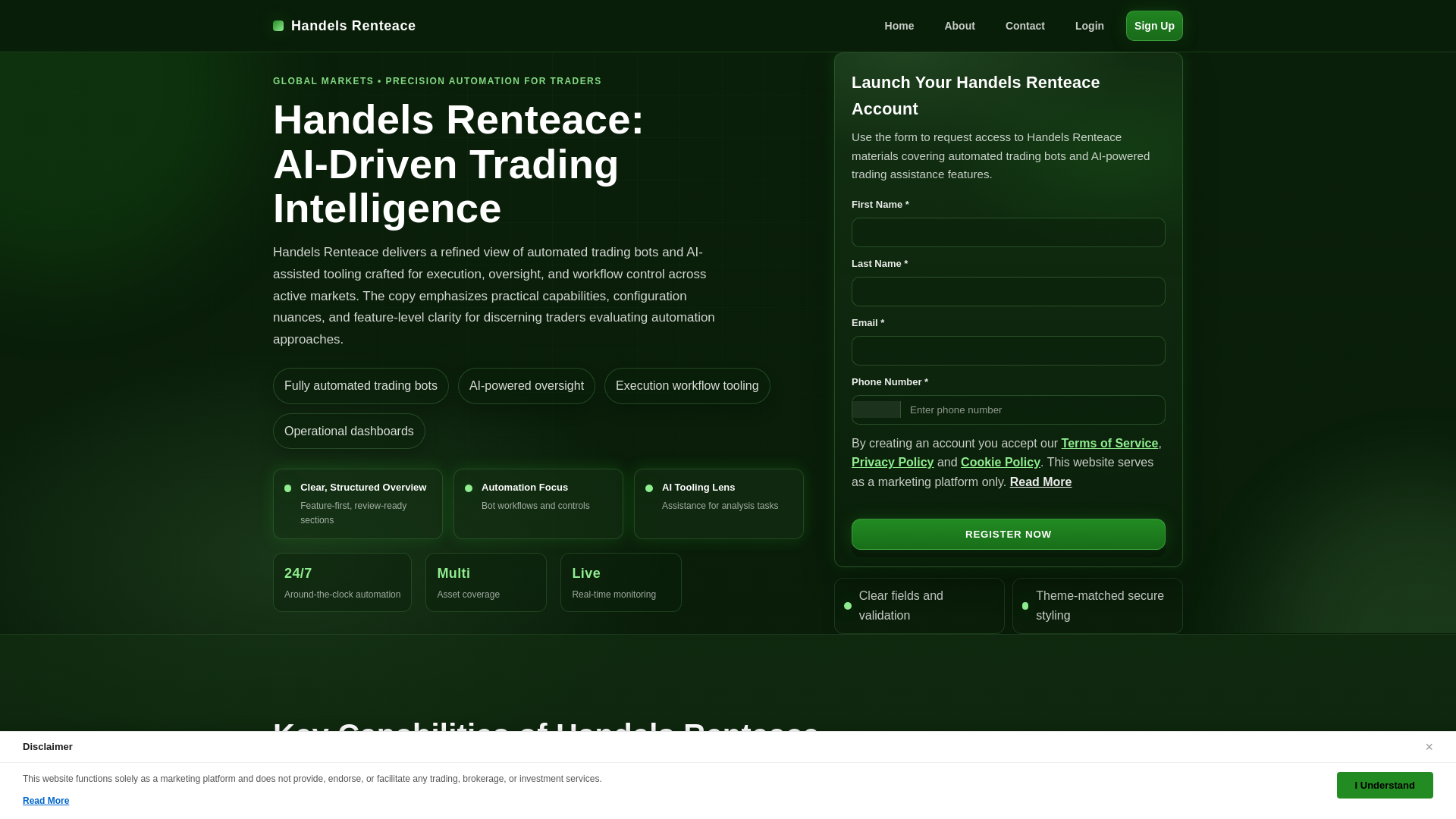 website screenshot of https://handels-renteace-click.pages.dev/