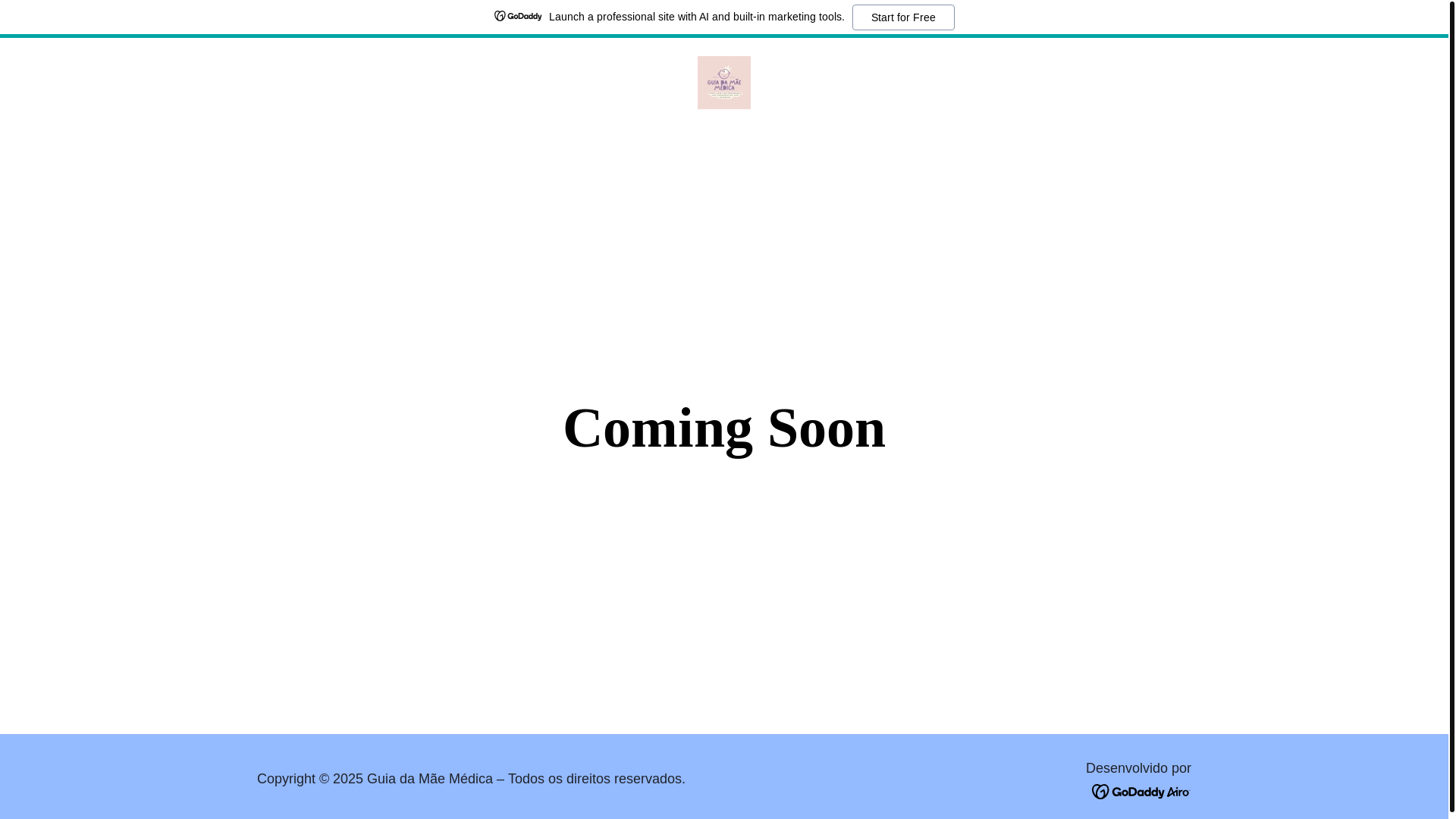 website screenshot of https://guiadamaemedica.com/