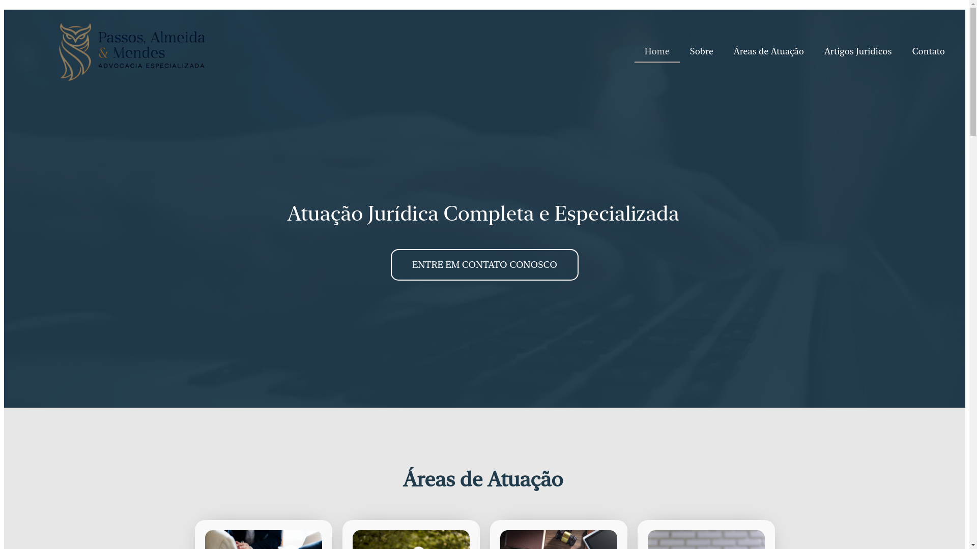 website screenshot of https://passosalmeidamendes.com.br/