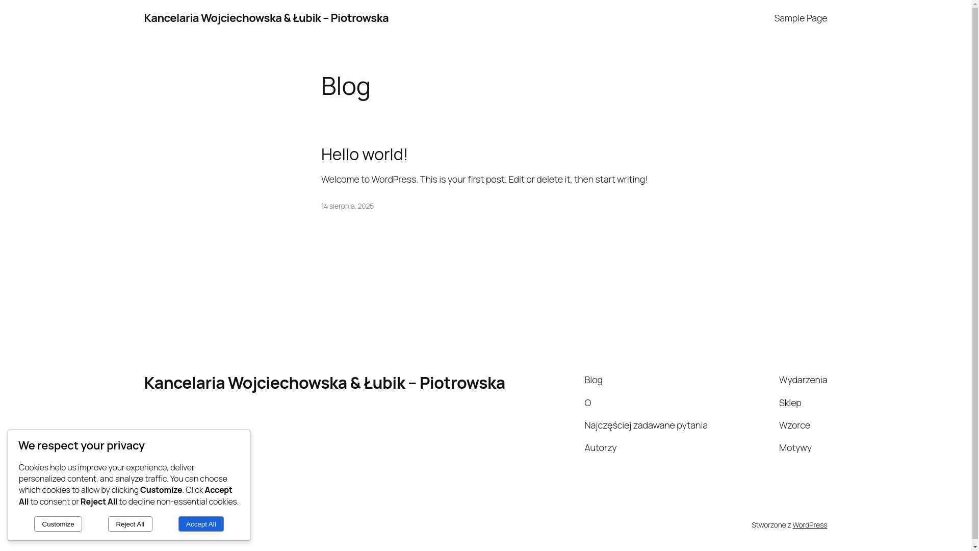 website screenshot of https://wlppartners.pl/