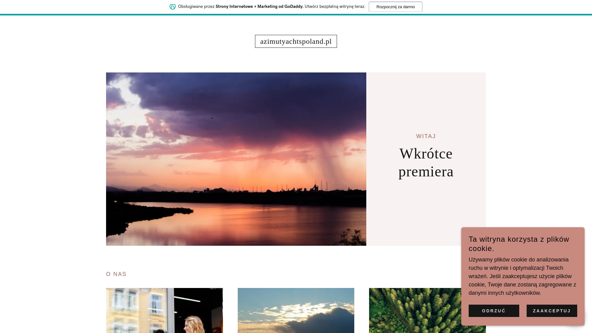 website screenshot of https://azimutyachtspoland.pl