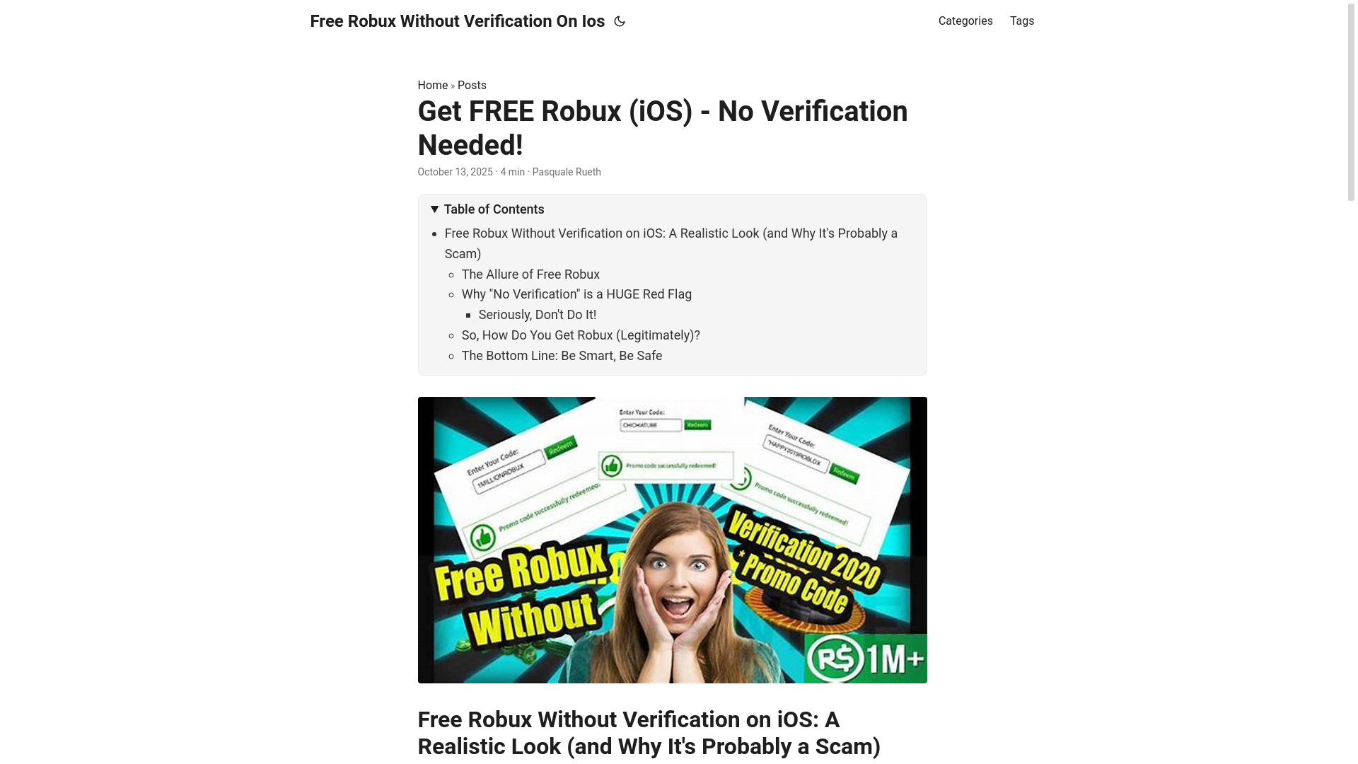 website screenshot of https://free-robux-without-verification-on-ios.pages.dev/