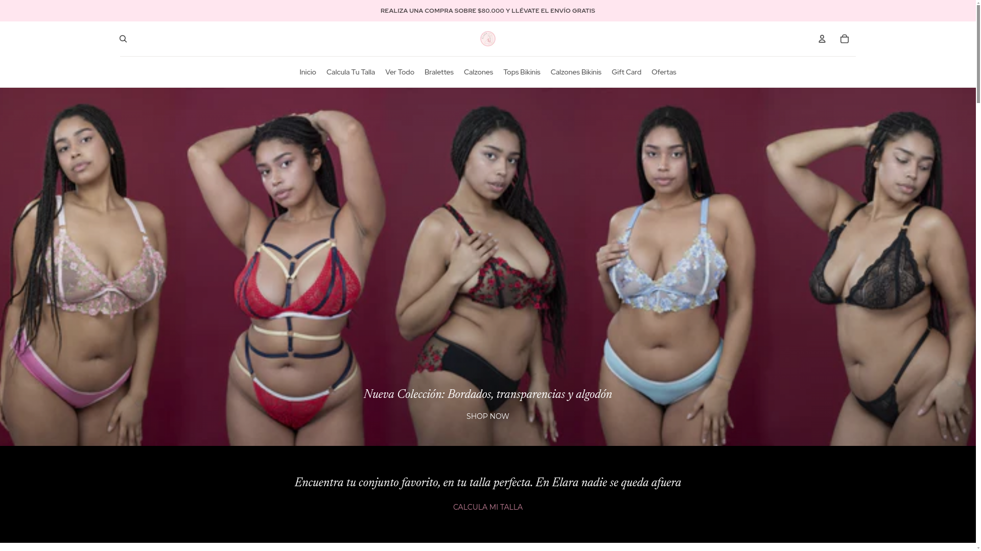 website screenshot of https://elaralenceria.com/