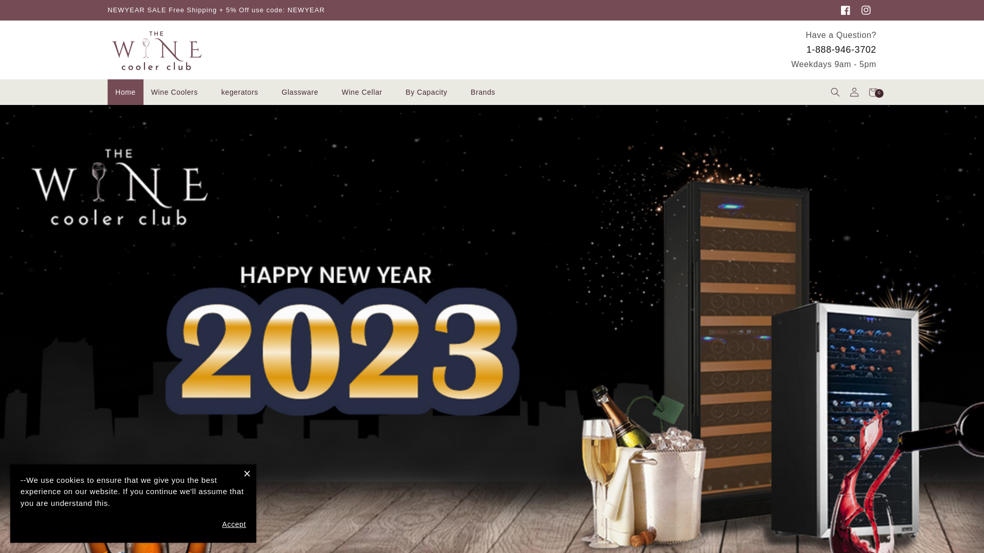 website screenshot of https://www.thewinecoolerclub.com/