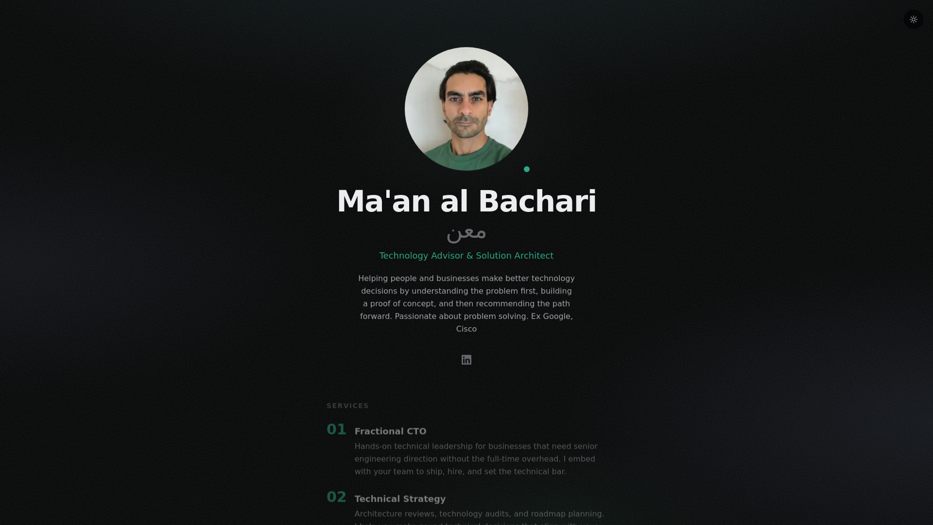 website screenshot of https://albachari.pages.dev/