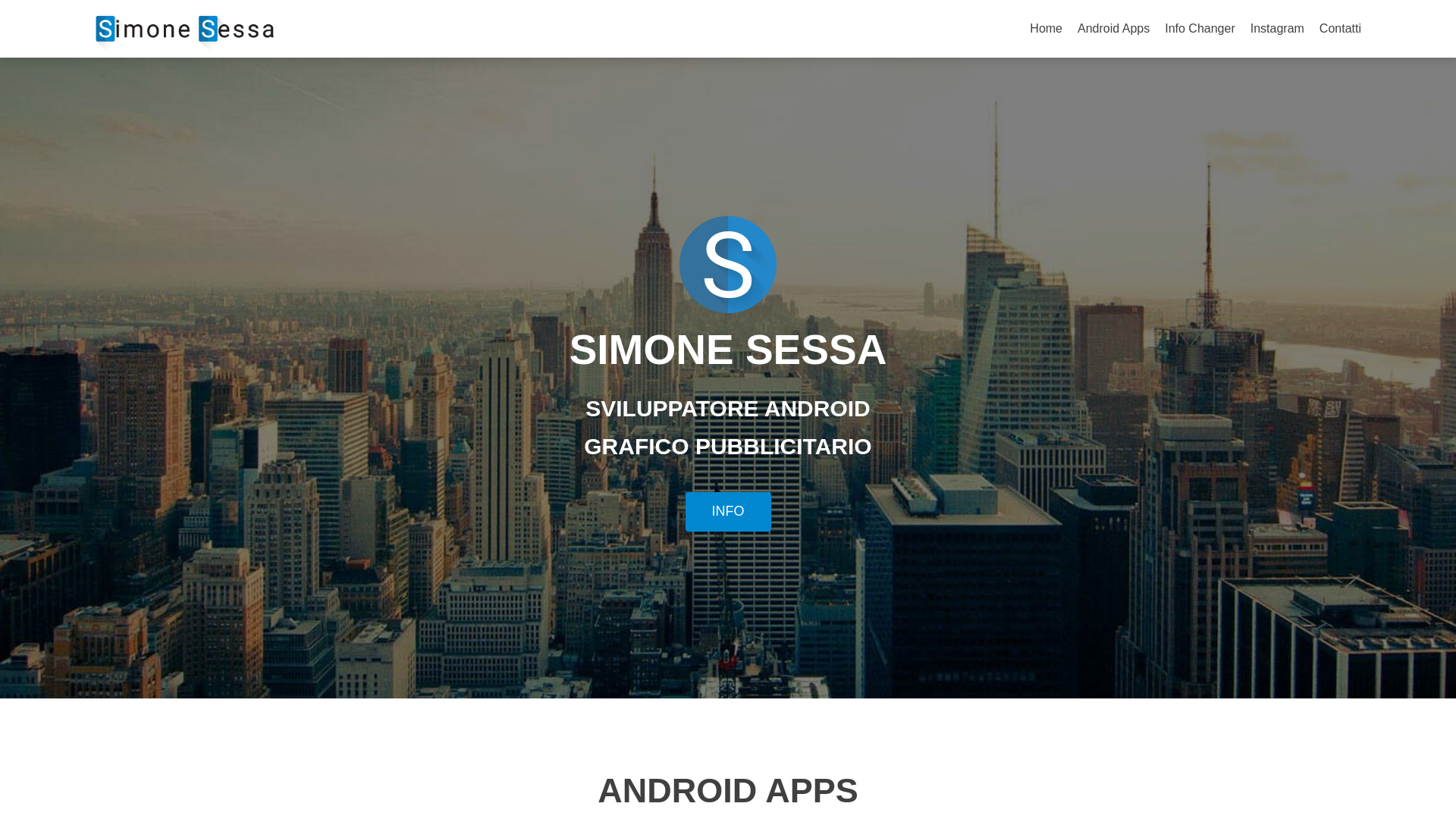 website screenshot of https://simonesessa.it