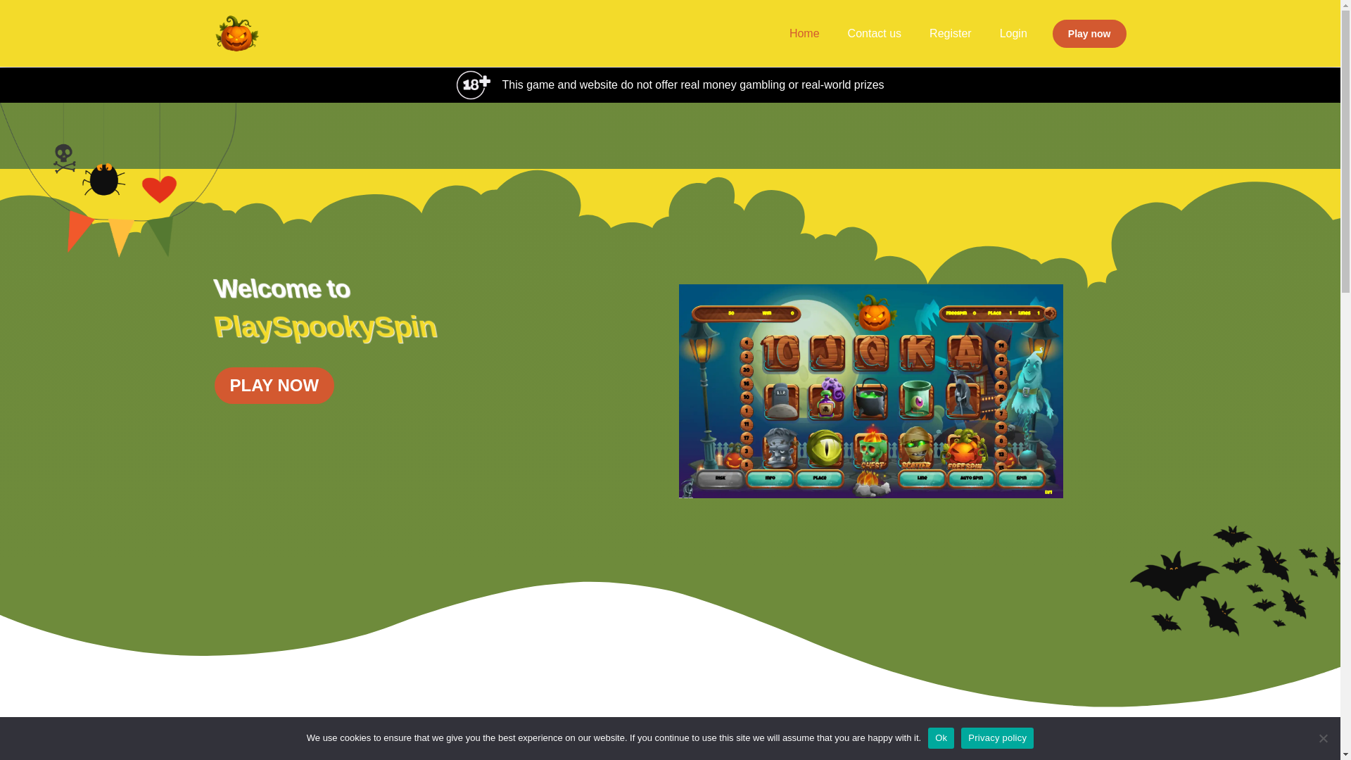 website screenshot of https://spinfunspooky.com/
